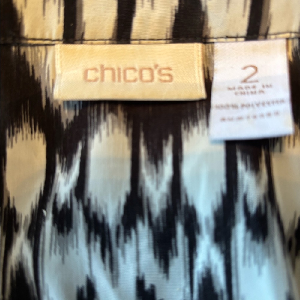 Chico’s Patterned Print Lightweight Jacket Colors… - image 4